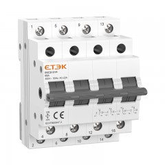 Трехпозиционный переключатель нагрузки 1-0-2 ETEK EKCS101 4P 63A
