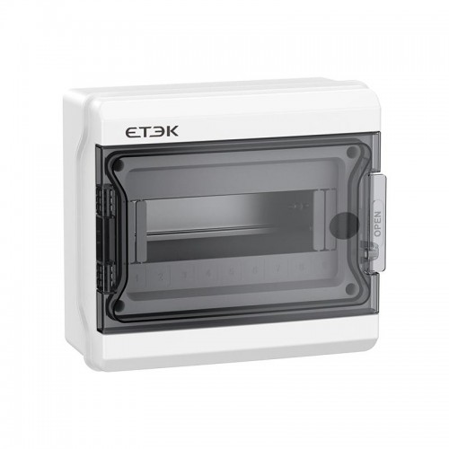 Купить Бокс пластиковый ЩРН-ПГ ETEK EKDB10-9T 9-мод. IP65 218x200x103.5 с прозр. дверью с доставкой в Минске