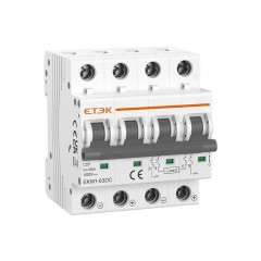 Автоматический выключатель постоянного тока ETEK EKM11-63DC 4P 10A 1000VDC 6kA