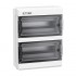 Купить Бокс пластиковый ЩРН-ПГ ETEK EKDB10-26T 26-мод. IP65 296.5x390.5x131.5 с прозр. дверью с доставкой в Минске