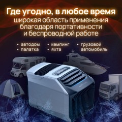 Портативный кондиционер EcoFlow Wave 2 + аккумулятор
