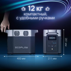 Портативная зарядная станция EcoFlow DELTA 2 (1024 Втч)