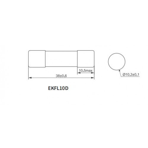 Плавкая вставка (предохранитель) ETEK EKFL10D1016 16A 1000VDC