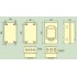 Купить Бокс пластиковый ЩРН-ПГ ETEK EK1515 монтажная панель IP65 157x273x145 с доставкой в Минске