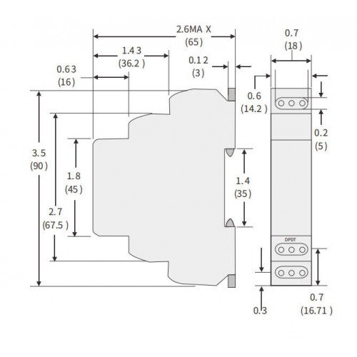 Реле контроля напряжения ETEK EKR8 1P+N 3 регулировки 220VAC