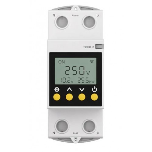 Умное реле контроля напряжения ETEK EKA1-TW-E3 WiFi 1P+N 63A