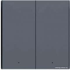 Выключатель Aqara Smart Wall Switch H1 двухклавишный c нейтралью (графит)